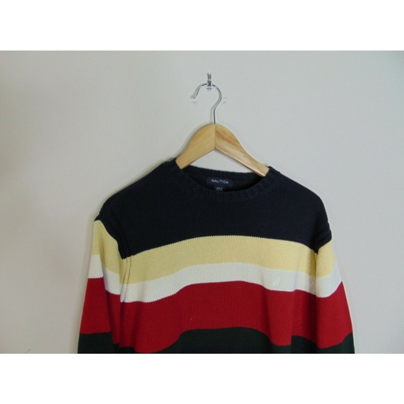 Nautica L Knit Crewneck Sweater Long Sleeve - Picture 2 of 5